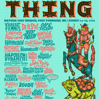 Thing Festival poster by Nesbitt Arts consulting