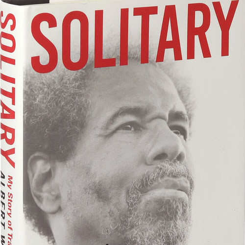 Book Solitary by Albert Woodfox, winner of Stowe Prize in Place, Client of Amy Nesbitt